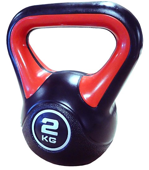 Kettlebell s cementovou náplňou 2 kg