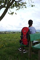 Batoh Mountains 50 L na turistiku červený