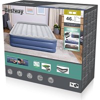 Komfortný matrac Bestway Tritech Queen 203 x 152 x 46 cm so zabudovanou pumpou