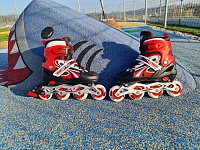 Detské inline korčule CS310K červené veľkosť 31-34